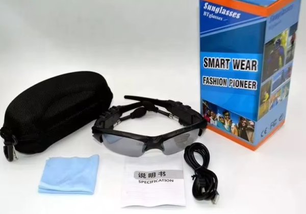 Smart Bluetooth Sunglasses with Wireless Headset, Mic & Music Player