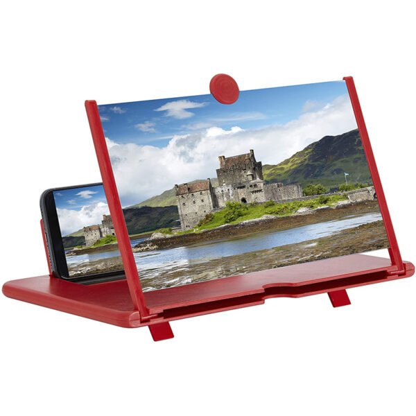 Foldable 3D HD phone screen magnifier stand, black