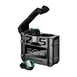 Premium M25 gaming earbuds with RGB light and charging case