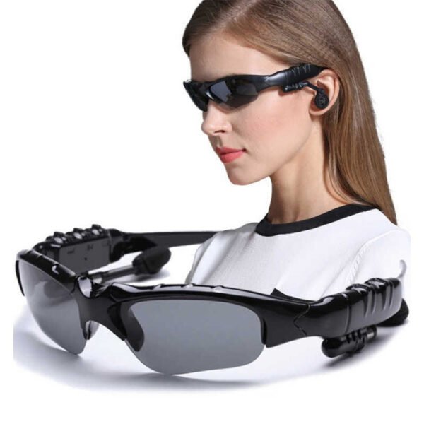 Smart Bluetooth Sunglasses with Wireless Headset, Mic & Music Player