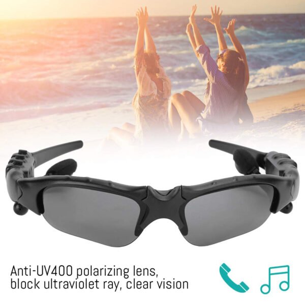 Smart Bluetooth Sunglasses with Wireless Headset, Mic & Music Player